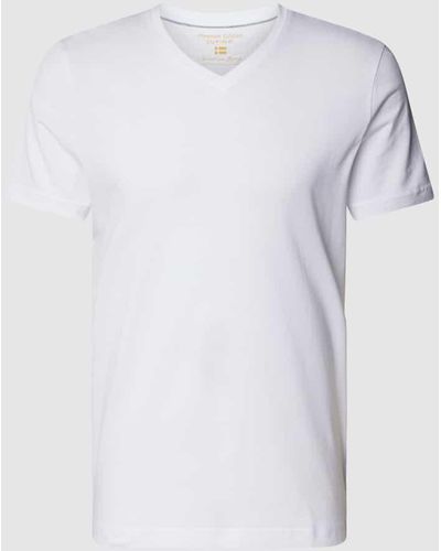 Christian Berg Men T-Shirt mit V-Ausschnitt - Weiß