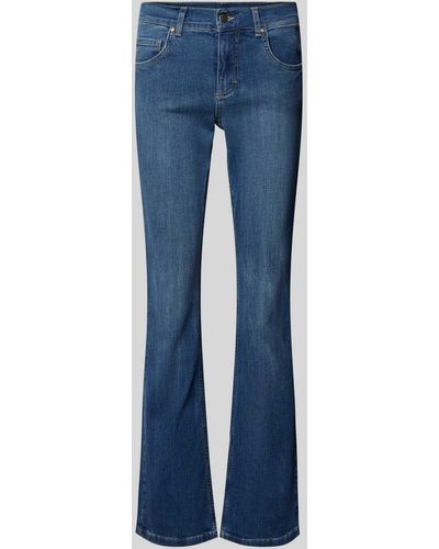 ANGELS Bootcut Jeans im 5-Pocket-Design Modell 'LENI' - Blau