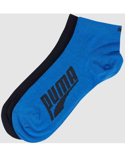 PUMA Sneakersocken mit Stretch-Anteil im 2er-Pack - Blau