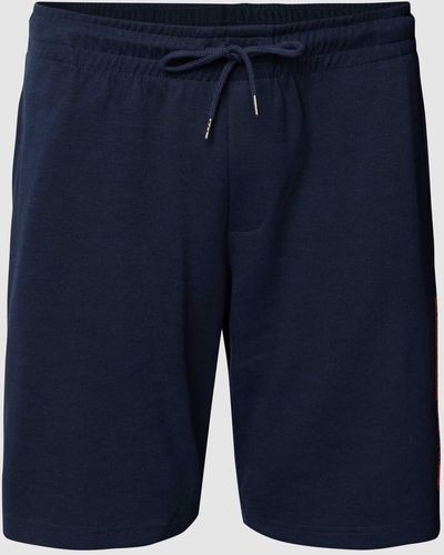 Jack & Jones PLUS SIZE Sweatshorts mit Tunnelzug - Blau