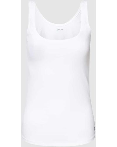 Polo Ralph Lauren Tanktop mit Label-Stitching - Weiß