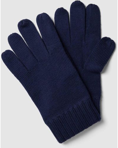 Polo Ralph Lauren Handschuhe mit gerippten Abschlüssen - Blau