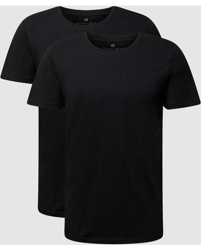 Christian Berg Men T-Shirt aus Bio-Baumwolle im 2er-Pack - Schwarz