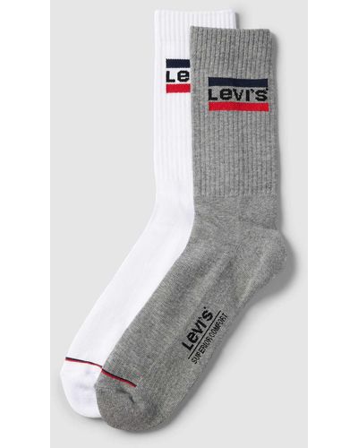 Levi's Sokken Met Labeldetail - Grijs