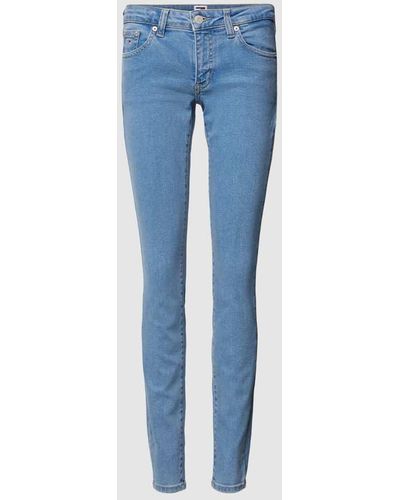 Tommy Hilfiger Skinny Fit Jeans mit 5-Pocket-Design Modell 'SOPHIE' - Blau
