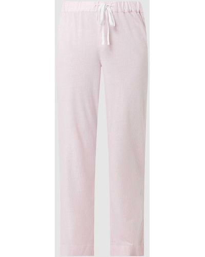 Lauren by Ralph Lauren Pyjamahose mit Streifenmuster - Pink