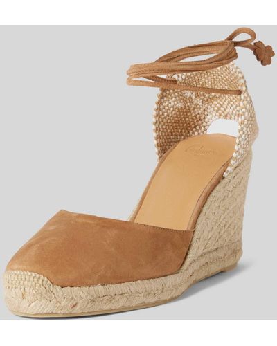 Castañer Wedges Van Leermix - Naturel