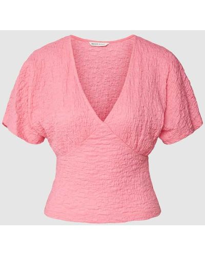 Tom Tailor Blusenshirt mit Smok-Details - Pink