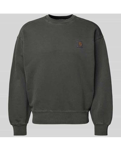 Carhartt Sweatshirt mit Label-Detail - Grau