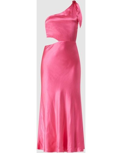 Bardot Kleid mit One-Shoulder-Träger Modell 'Audrey' - Pink