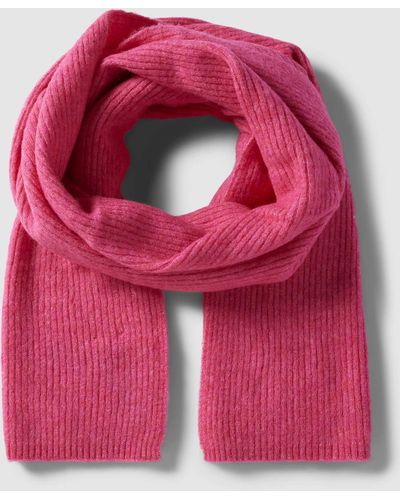 SELECTED Sjaal Met Structuurmotief - Roze