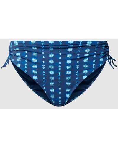 Tommy Hilfiger Bikini-Hose mit Allover-Muster - Blau