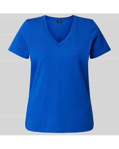 Joop! T-Shirt mit Label-Print - Blau