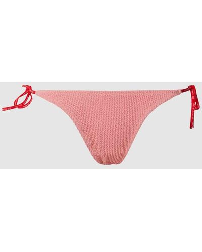 Tommy Hilfiger Bikini-Hose mit Schnürung - Pink