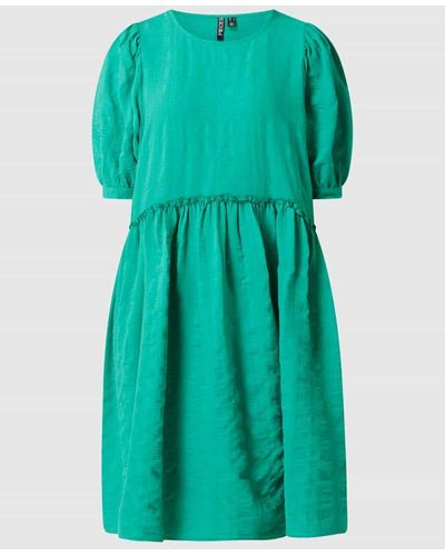 Pieces Kleid mit Tartan-Karo Modell 'Vudmilla' - Grün