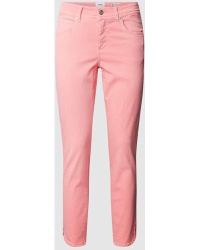 ANGELS Jeans mit Label-Patch Modell 'ORNELLA' - Pink