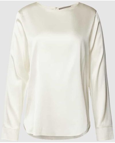 The Mercer N.Y. Blusenshirt aus Seide-Mix in unifarbenem Design - Weiß