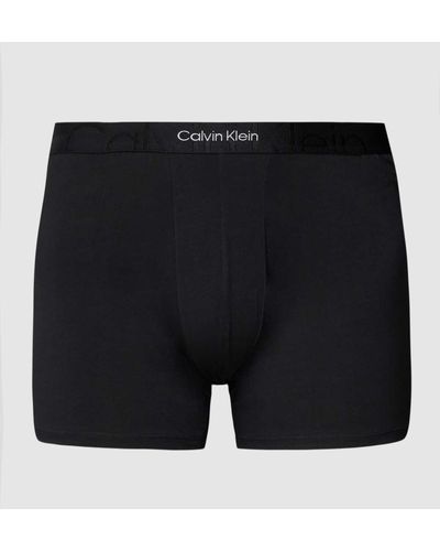 Calvin Klein PLUS SIZE Trunks mit Teilungsnähte Modell 'BOXER BRIEF' - Schwarz