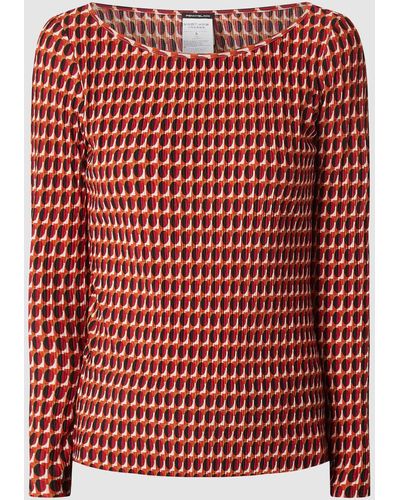 Pennyblack Shirt mit Crinkle-Effekt Modell 'Pulpito' - Rot