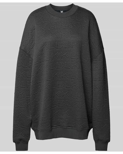 Karo Kauer Sweatshirt mit Logo-Muster - Grau