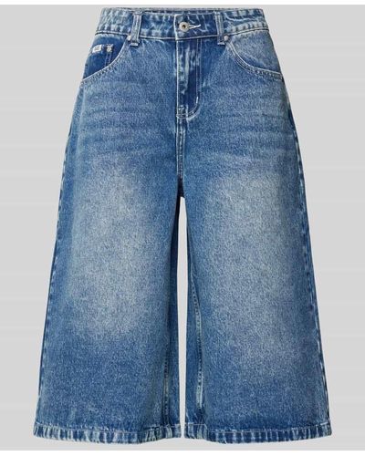 The Ragged Priest Relaxed Fit Jeansshorts im 5-Pocket-Design - Blau
