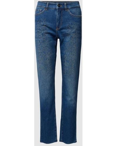 Marc Cain Slim Fit Jeans im 5-Pocket-Design - Blau