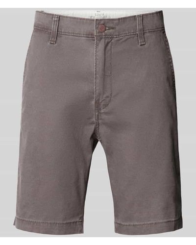Levi's Standard Fit Chino-Shorts mit Eingrifftaschen - Grau