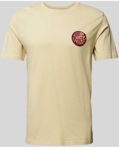Rip Curl T-Shirt mit Label-Print Modell 'PASSAGE' - Natur