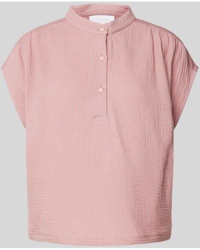 Rich & Royal T-shirt Met Structuurmotief - Roze