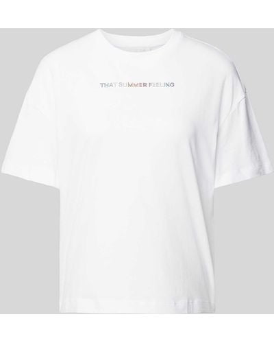Rich & Royal T-shirt Met Strass-steentjes - Wit