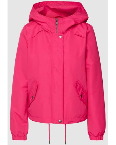 Vero Moda Jacke mit Eingrifftaschen Modell 'SHORT' - Pink