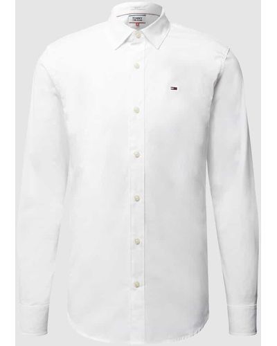 Tommy Hilfiger Herren Hemd Slim Fit Original Stretch Shirt - Weiß