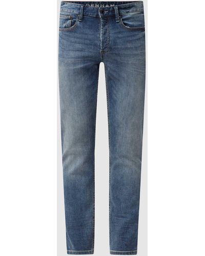 Denham Slim Fit Jeans Met Stretch - Blauw