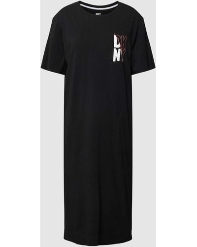 DKNY Nachthemd Met Steekzakken - Zwart