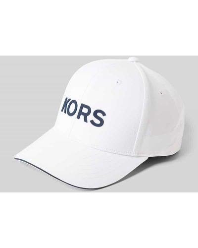Michael Kors Basecap mit Label-Schriftzug Modell 'RIPSTOP' - Weiß