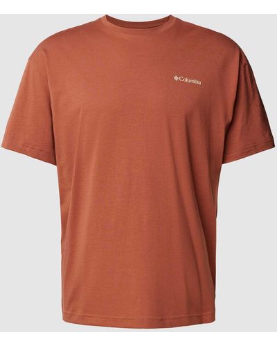 Columbia T-shirt Met Ronde Hals - Oranje
