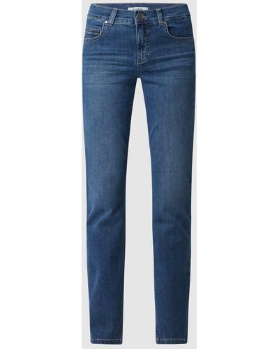 ANGELS Slim Fit Jeans mit Stretch-Anteil Modell 'Cici' - Blau