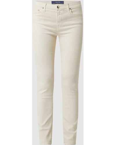 Jacob Cohen Slim Fit Jeans mit Stretch-Anteil Modell 'Kimberly' - Natur