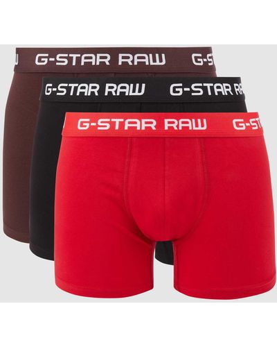 G-Star RAW Boxershort In Een Set Van 3 - Rood