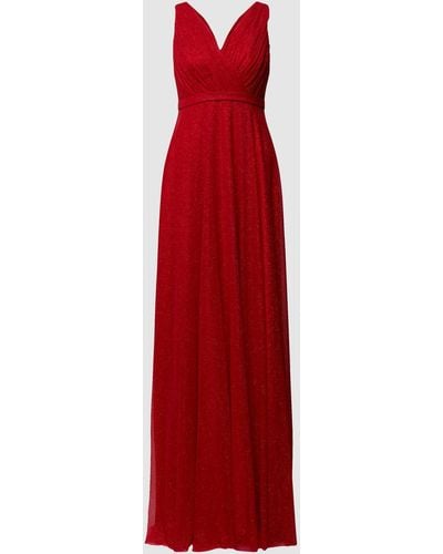 TROYDEN COLLECTION Abendkleid mit Taillenpasse - Rot