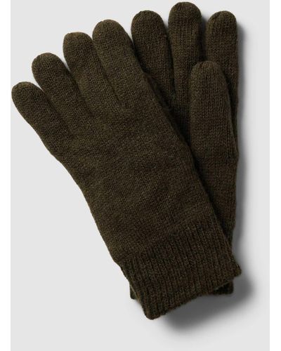 Barbour Handschuhe mit verstellbarem Riegel Modell 'Carlton' - Grün