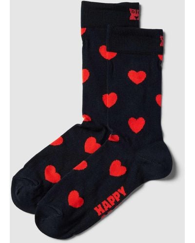 Happy Socks Sokken Met Motiefprint - Blauw