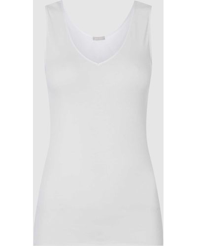 Hanro Onderhemd Van Katoen - Naadloos - Wit