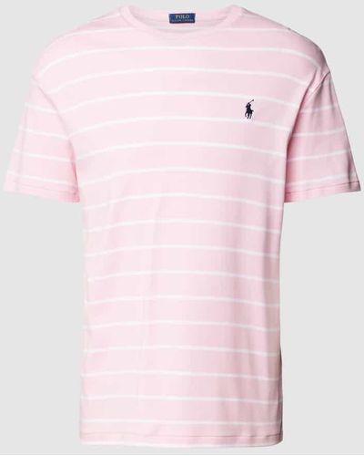Polo Ralph Lauren T-Shirt mit Streifenmuster - Pink