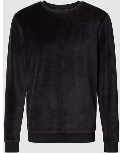 Christian Berg Men Sweatshirt aus Samt - Schwarz