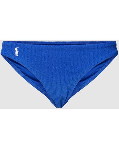 Polo Ralph Lauren Bikinibroekje Met Logostitching - Blauw