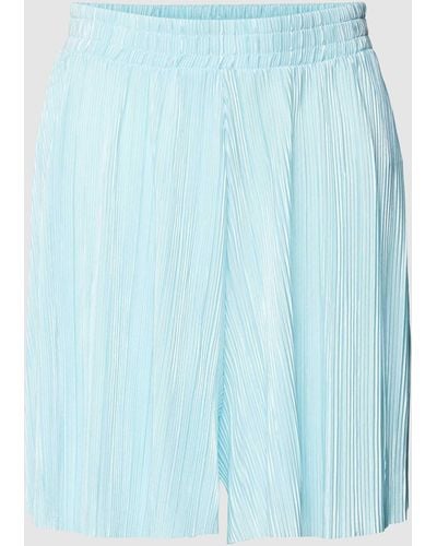 EDITED Shorts mit Plisseefalten Modell 'Mara' - Blau