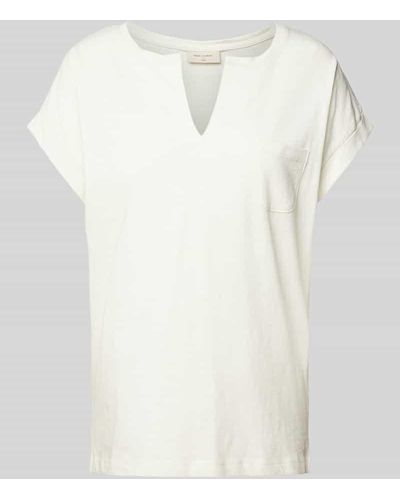 Freequent T-Shirt mit Brusttasche Modell 'Viva' - Weiß
