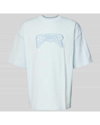 PEGADOR T-Shirt mit Label-Stitching Modell 'AVON' - Blau