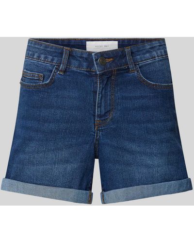 Noisy May Korte Jeans Met Steekzakken - Blauw